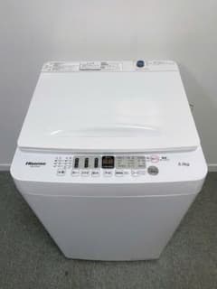 福岡市内配送設置無料　ハイセンス 5．5kg全自動洗濯機 オリジナル 白 HW-E5504 HW-E5504 | ハイセンスジャパン株式会社