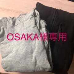 GUフリースパーカー　黒のサムネイル