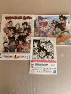 ドラゴンボール　ビジュアルボード、クリアファイルセット ドラゴンボール ビジュアルボード コミックスクリアファイル 3枚セット