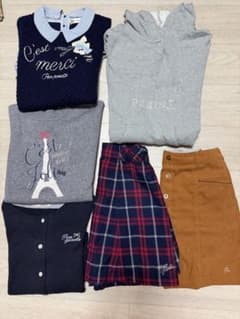 メゾピアノ　トップス　スカート　まとめ売り　160 女の子 秋冬トップス スカート まとめ売り ポンポネット 、メゾピアノ