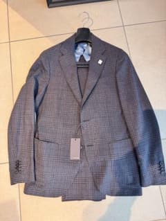 新品・未使用 ラルディーニ ウールグレンプレイド 46 ネイビー - メルカリ