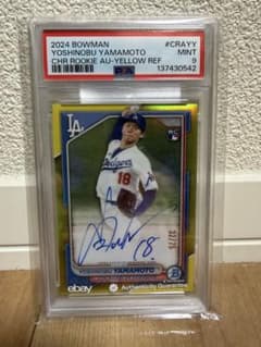 2024 Bowman Yoshinobu Yamamoto RC サイン card
