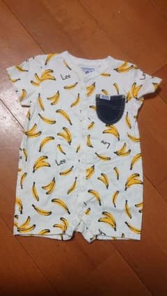 さゆ様専用 リー　ロンパース　半袖　バナナ　70のサムネイル