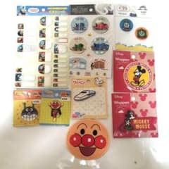 ワッペン＆名前シール＆くつの絵合わせステッカーセットのサムネイル