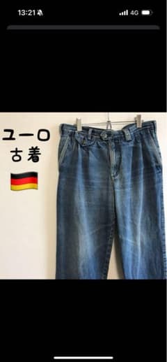 ドイツ製 ライトブルーデニム タック入りのサムネイル
