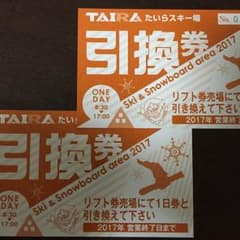 mochiさん専用 たいらスキー場 1日券 ペアのサムネイル