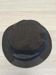 MOON社製生地 パッチワークハット 日本製 ウール100% 58cm