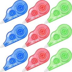 修正テープ 8メートル 9本パックカラー(8mx5mm)のサムネイル