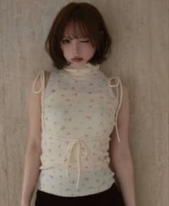 ANDMARY☆ Rosie flower knit tops新品未使用タグ付き andmary Rosie flower knit tops pink - メルカリ