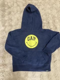 キッズ用　GAP スミリー顔ロゴ パーカー XSのサムネイル