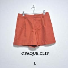 오페크 도트 클립 예쁜 반바지 L 테라코타 오렌지