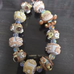SPちゃん SKULLPANDA ビーズ スマホストラップのサムネイル