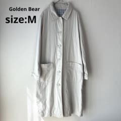 【Golden Bear】綿麻 スプリングコート M チェック裏地