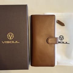 贈り物に❤️シンプルデザイン 長財布 ブラウンのサムネイル