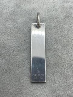 GUCCI グッチ プレート タグ SV925 ネックレストップ - メルカリ