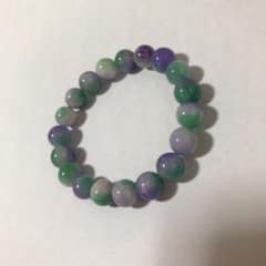 天然石  花翡翠 ジェイド  ブレスレットのサムネイル