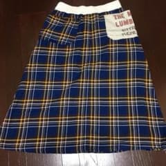 チェック ロングスカート フリーサイズ ゴムのサムネイル