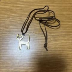 猫モチーフ ネックレス ブラウンのサムネイル