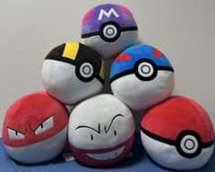 ポケモンめちゃもふぐっとぬいぐるみ モンスターボールマスターボール、ビリリダマ他