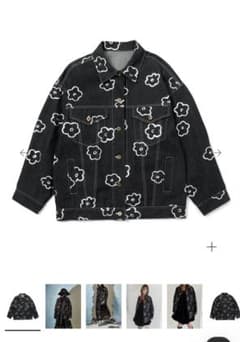 Poppy 花柄 SILVER FLOWER DENIM JACKET - メルカリ