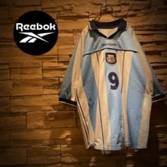 【希少】Reebok×アルゼンチン代表/#9 BATISTUTA/ユニフォーム 希少】Reebok×アルゼンチン代表/#9 BATISTUTA/ユニフォーム