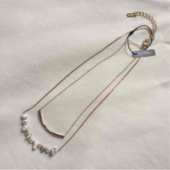 新品未使用 今期♡サマーチェーン2WAYネックレス ホワイトのサムネイル