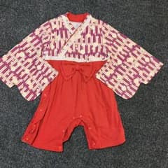 Emiさま専用　袴ロンパース 女の子 90のサムネイル
