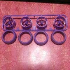 専用です。大径パープルホイール&タイヤのサムネイル