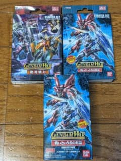美品 ガンダムウォー スターターセット ブースターパック GUNDAM WAR