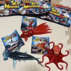 シーモンスターズ&Co. ローソン限定 アカシュモクザメ ミズダコ コオモリダコのサムネイル
