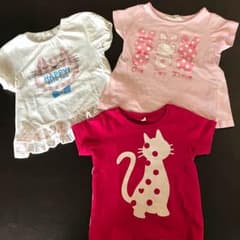 女の子80 Tシャツ アニマル3枚セットのサムネイル