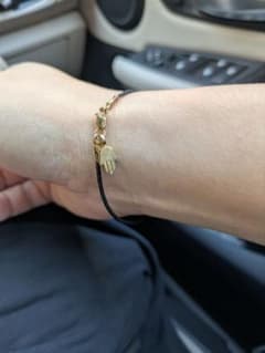 one of a kind　ワンオブアカインド幸運のハムサ　レザーブレスレットのサムネイル