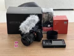 SONY α7Ⅳ + FE 85mm F1.8 + sdカード、マイクセット - メルカリ