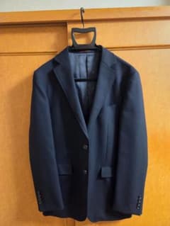 【値下げ‼】ビジネスジャケット シングルブレスト ネイビーのサムネイル