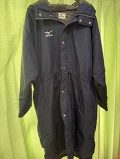 Mizuno ベンチコート Lサイズ ネイビー - メルカリ
