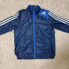 adidas キッズ ジップアップジャケット ネイビーのサムネイル