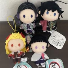 鬼滅の刃 ぴゅあぬい全4種 煉獄杏寿郎 胡蝶しのぶ 栗花落カナヲ 冨岡