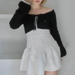 andmary Tess blouse mini dress black 正規品 - メルカリ