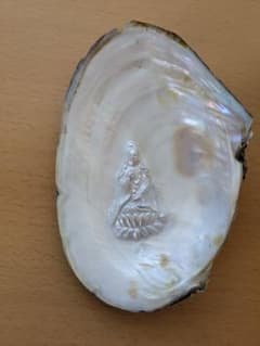仏像真珠／淡水パール母貝 no.113 仏像真珠／淡水パール母貝 no.113