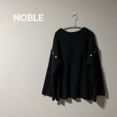 NOBLE 【2WAY】片畦ワイドプルオーバー　ネイビー　サイズフリー NOBLE 【2WAY】片畦ワイドプルオーバー ネイビー サイズフリー - メルカリ