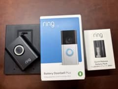 Ring Battery Doorbell Plus 別売りバッテリー他おまけ付のサムネイル