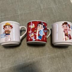 不二家 ペコちゃん マグカップ 3点セットのサムネイル