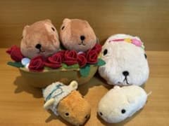 이치 반 쿠지 카피바라 씨 봉제 인형 세트 마스코트 열쇠 고리
