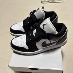 AIR JORDAN 1 LOW ブラック ホワイト　　24センチ