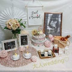 値下げ♪大人可愛いペールカラー ウェルカムスペース♡まとめ売り weddingのサムネイル