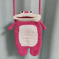 ハンドメイド スマホショルダーバッグ カエルモチーフのサムネイル
