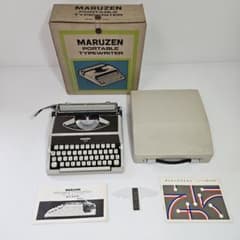 MARUZEN 200 ポータブル タイプライター ケース・取説付き - メルカリ