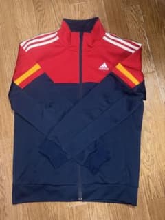 adidas ジャージ　赤　ネイビーのサムネイル