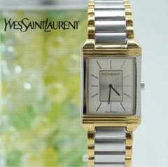 新品電池】イヴ サンローラン 腕時計 YSL メンズ スクエア - メルカリ