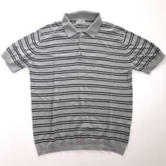 新品 john smedley ニットポロ L シーアイランドコットン 現行✨JOHN SMEDLEY ニットポロ シーアイランドコットン グレー XL